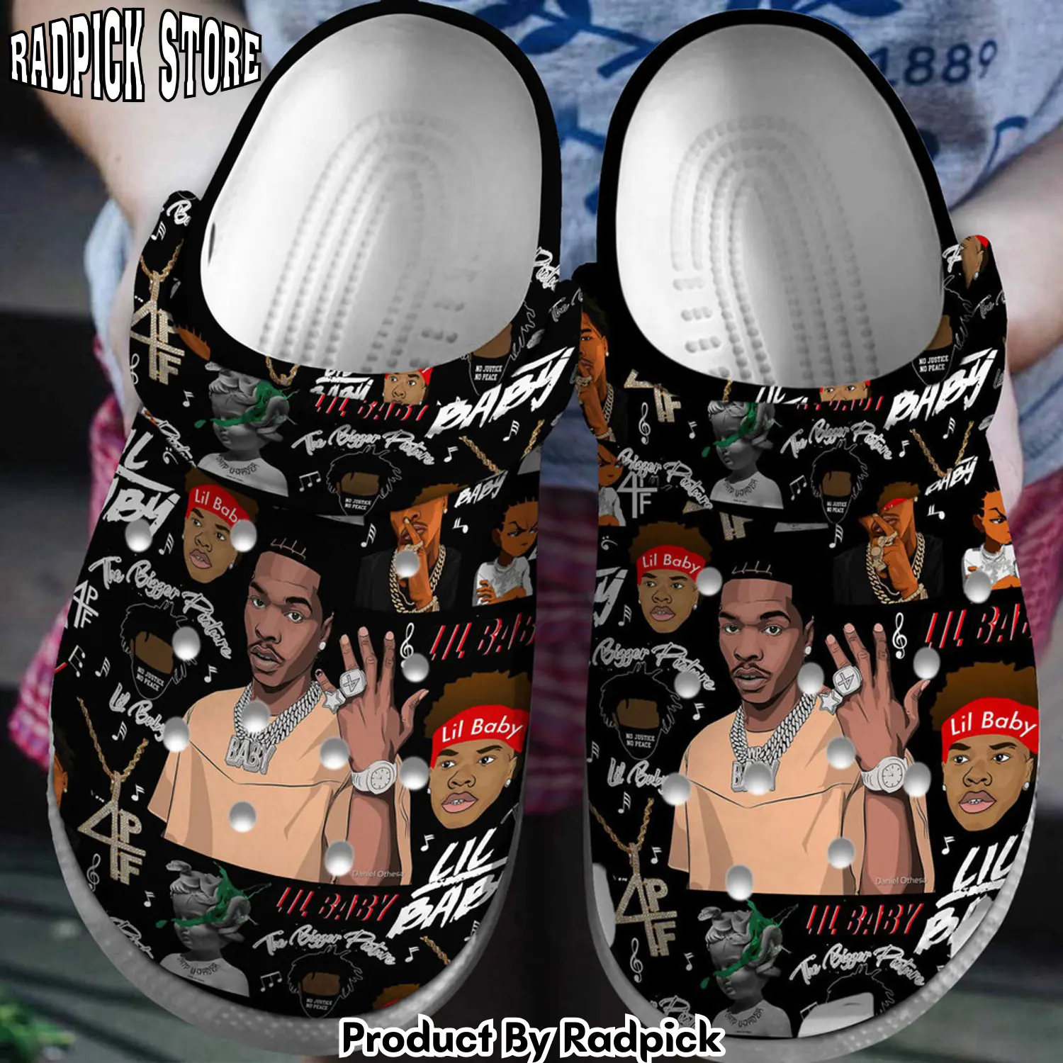Radpick premium lil baby music clogs shoes comfortable for men women saf rp6522267
